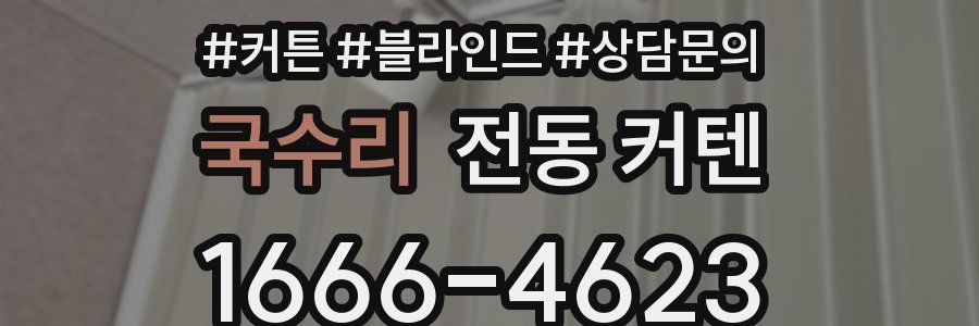 국수리 전동 커텐
