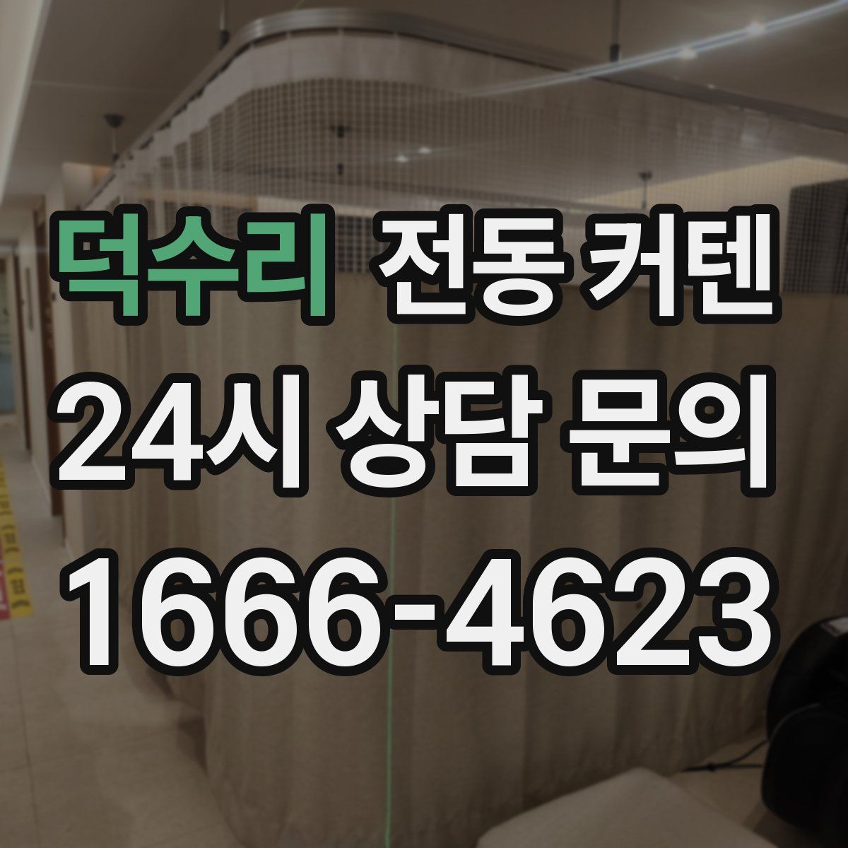 덕수리 전동 커텐