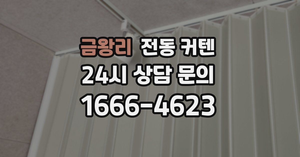 금왕리 전동 커텐