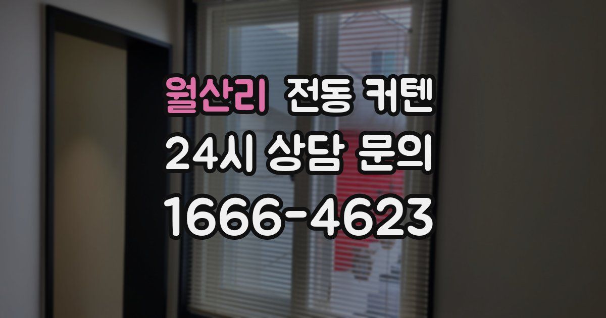 월산리 전동 커텐