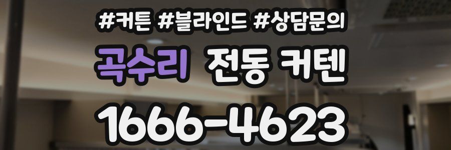 곡수리 전동 커텐