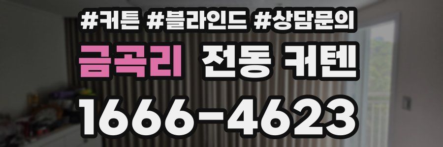 금곡리 전동 커텐