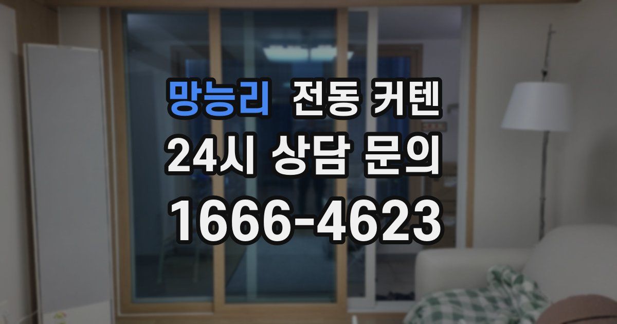 망능리 전동 커텐