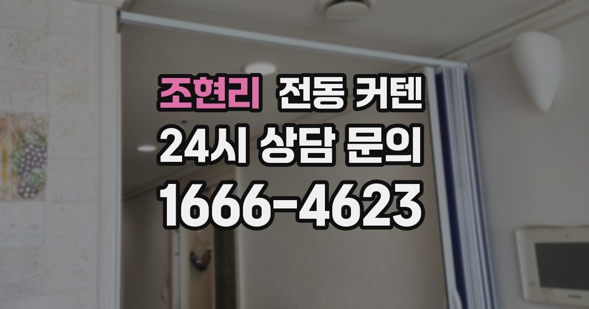 조현리 전동 커텐