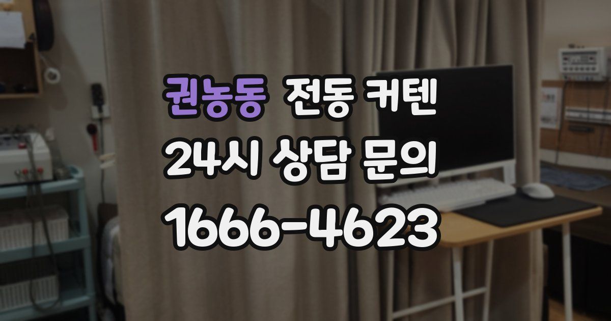 권농동 전동 커텐