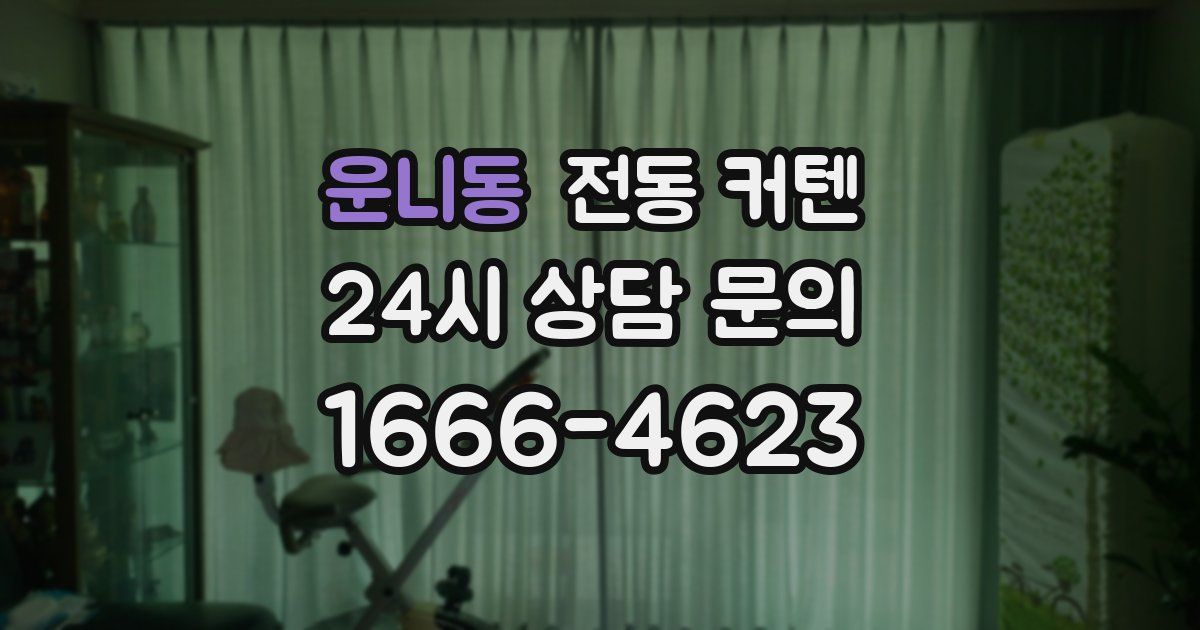 운니동 전동 커텐