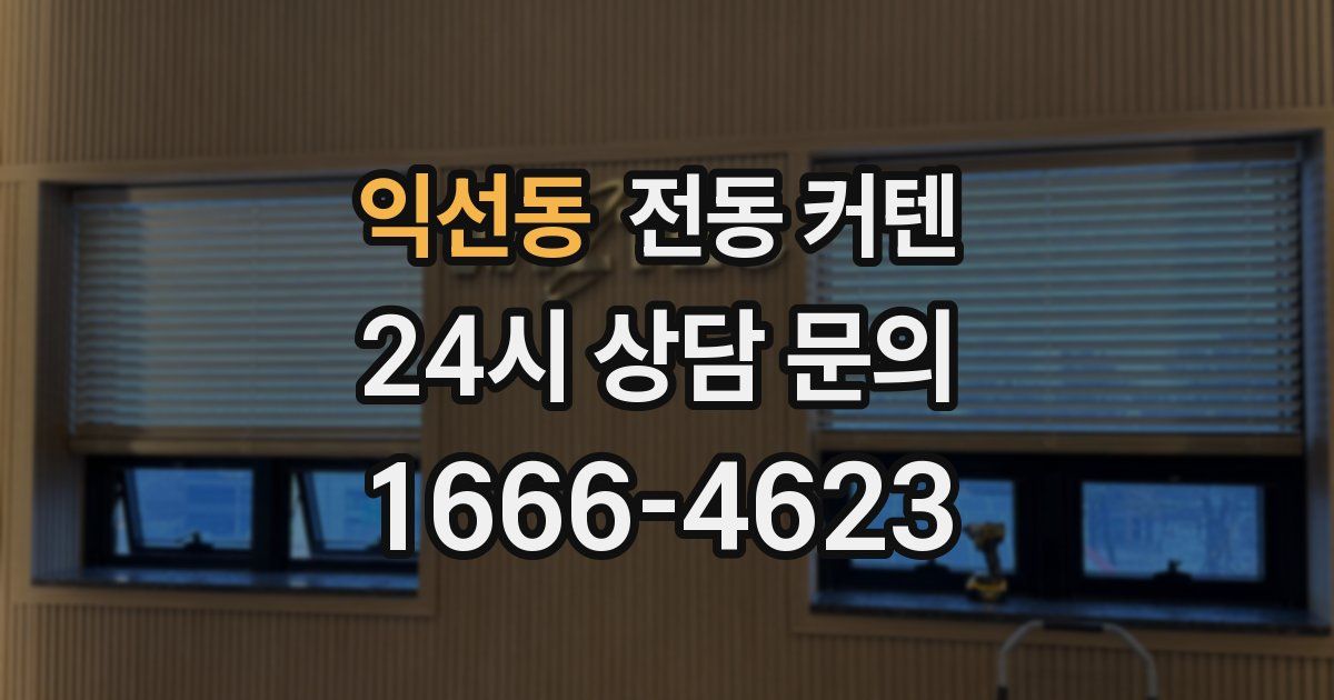 익선동 전동 커텐