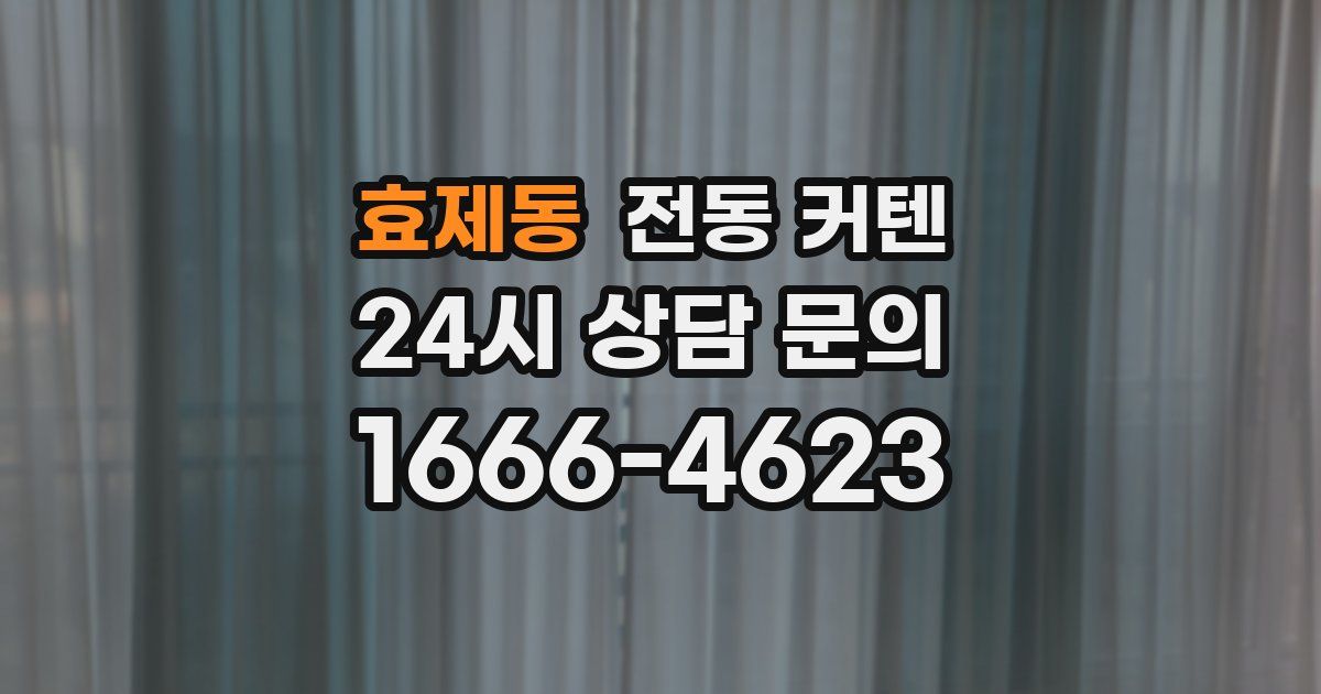 효제동 전동 커텐