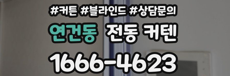 연건동 전동 커텐