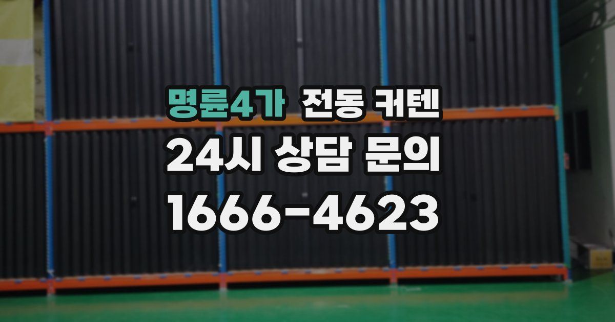 명륜4가 전동 커텐