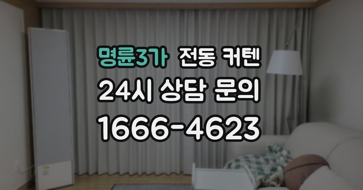 명륜3가 전동 커텐