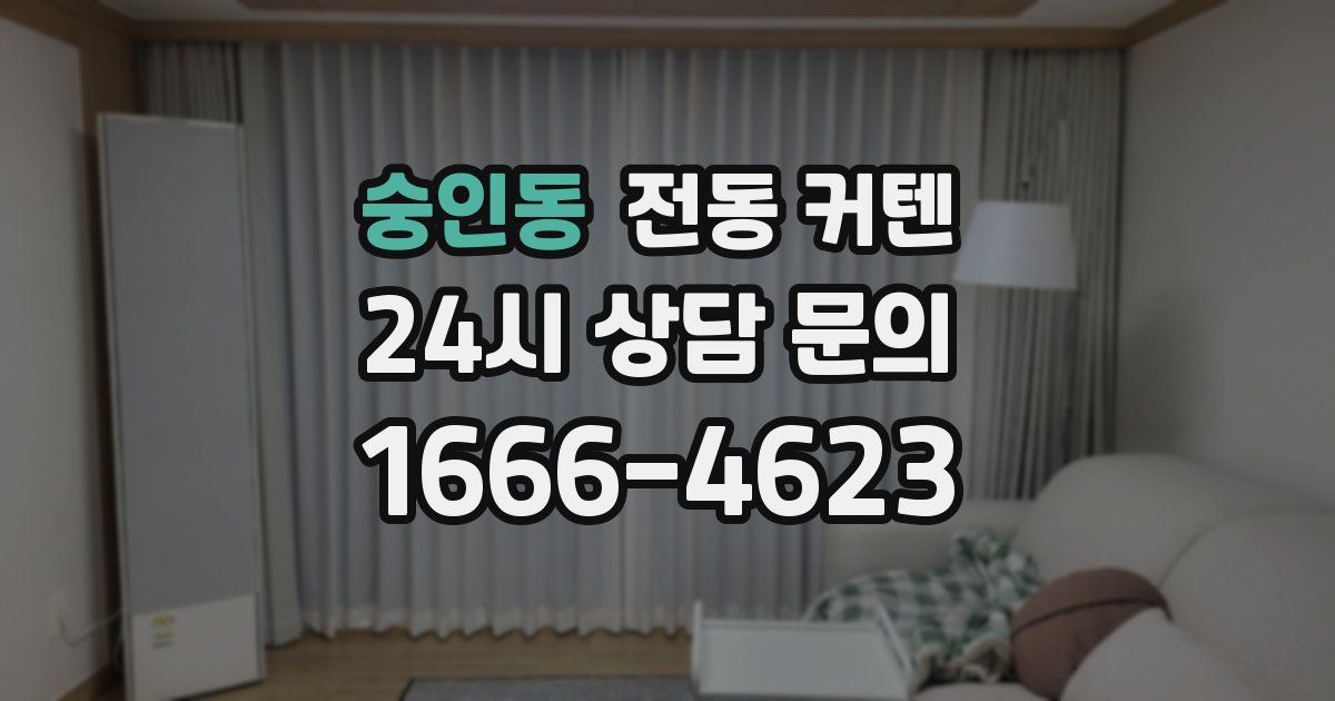 숭인동 전동 커텐
