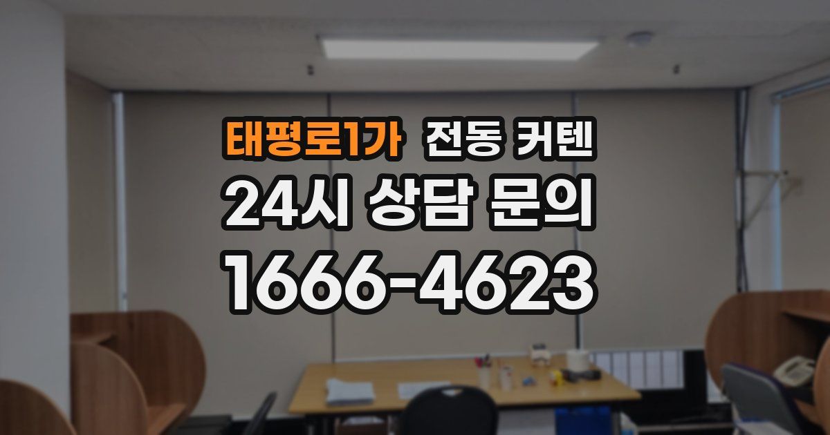 태평로1가 전동 커텐