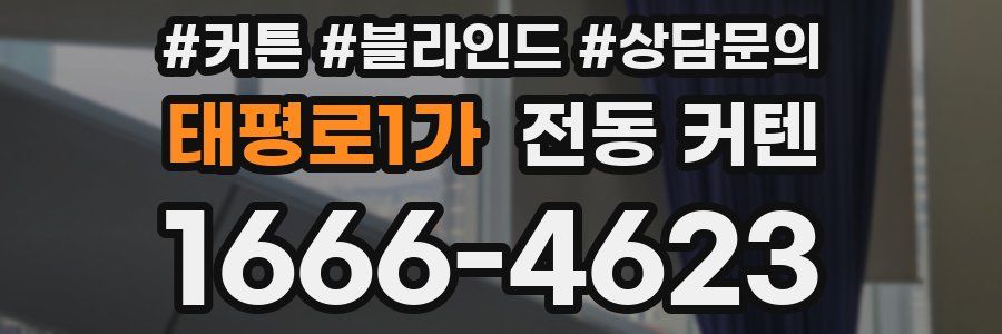 태평로1가 전동 커텐