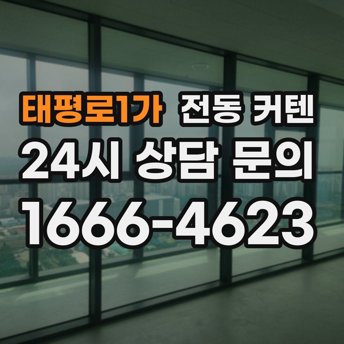 태평로1가 전동 커텐