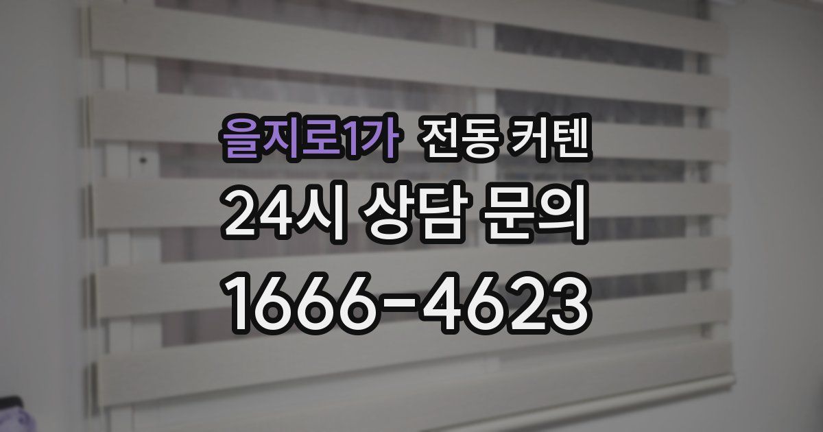 을지로1가 전동 커텐