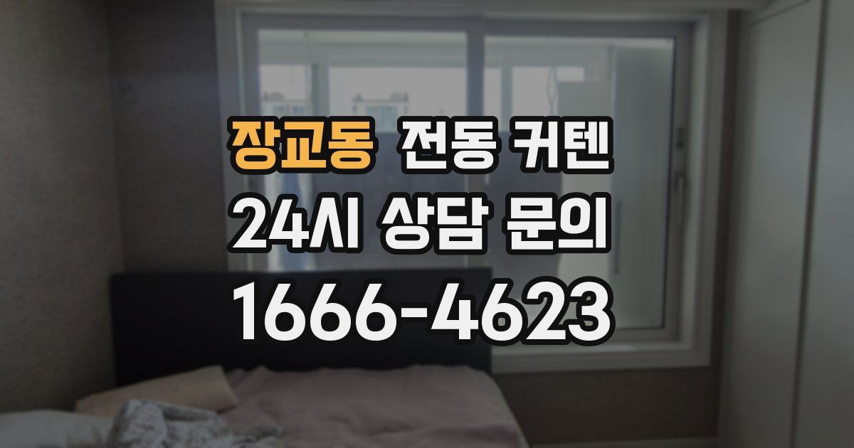장교동 전동 커텐