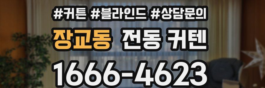 장교동 전동 커텐
