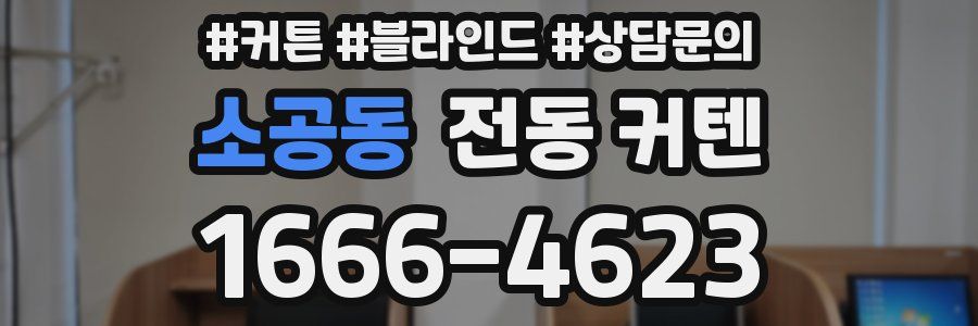 소공동 전동 커텐