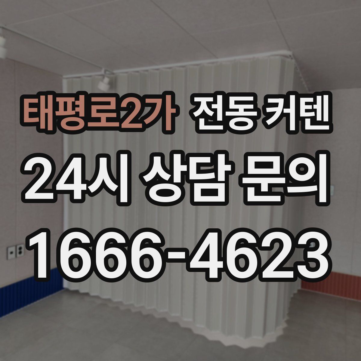 태평로2가 전동 커텐