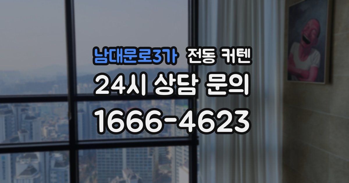 남대문로3가 전동 커텐