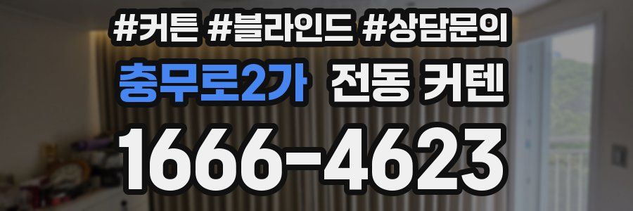 충무로2가 전동 커텐