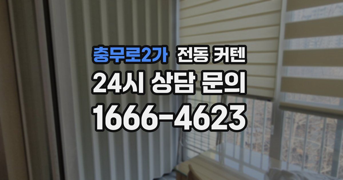 충무로2가 전동 커텐