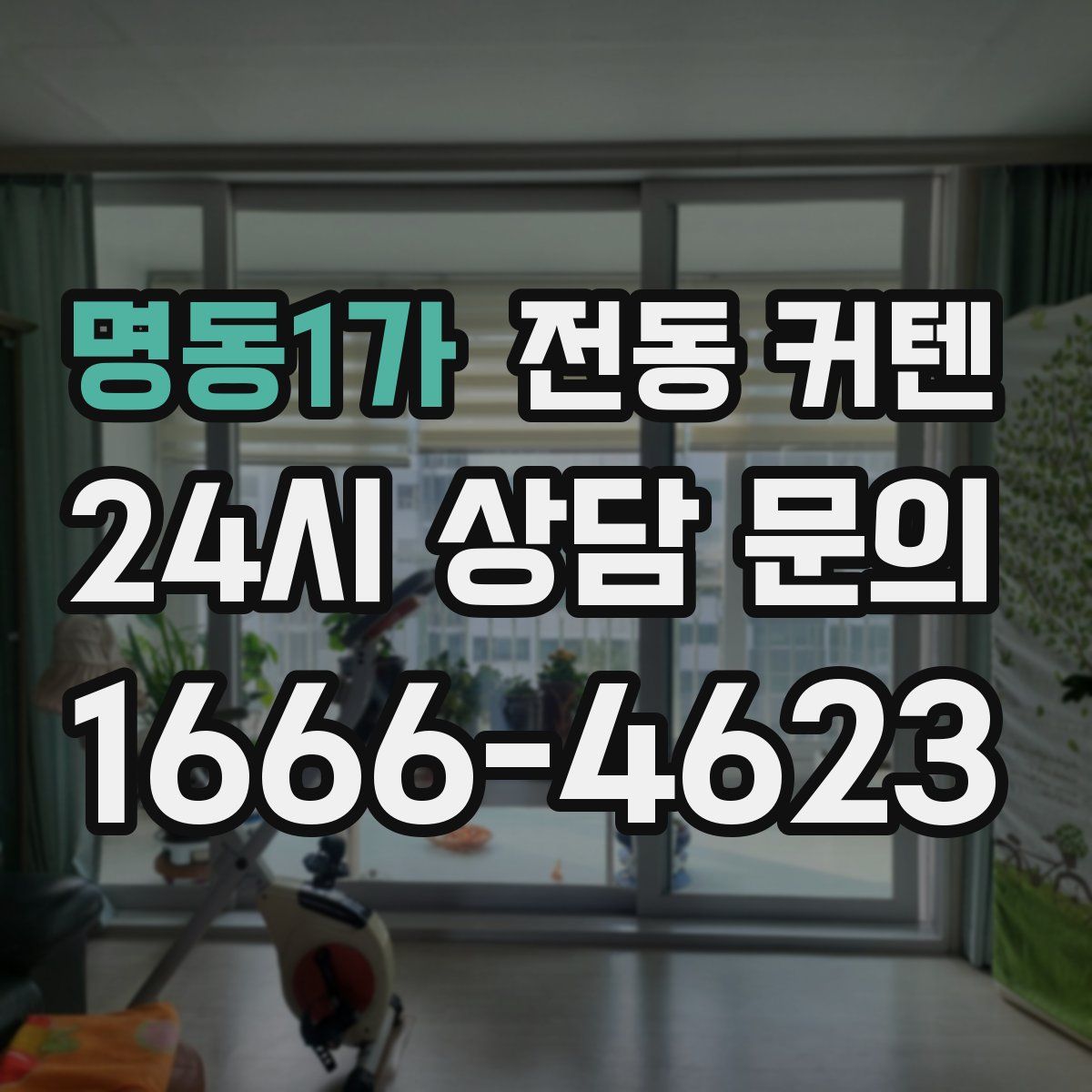 명동1가 전동 커텐