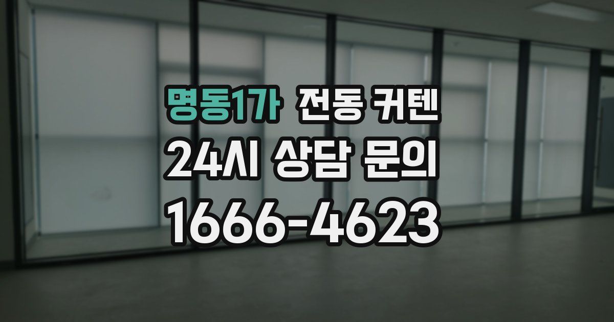명동1가 전동 커텐