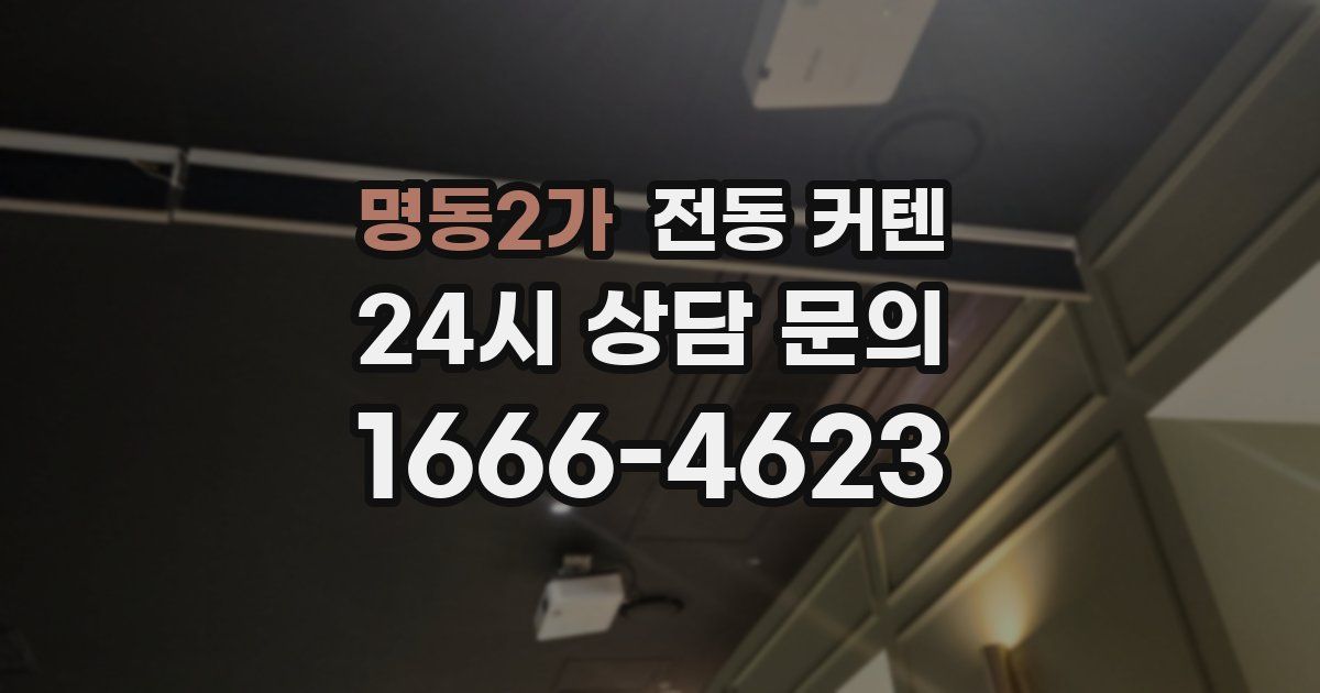명동2가 전동 커텐