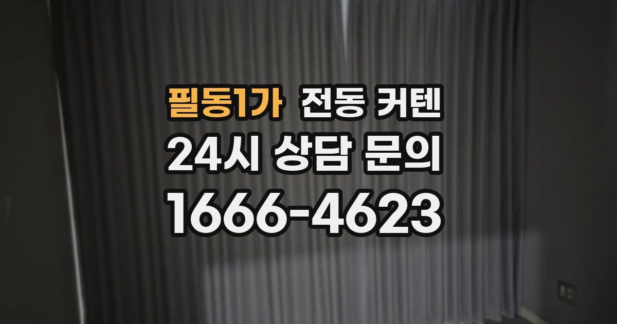 필동1가 전동 커텐