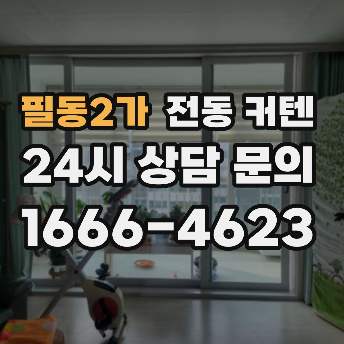 필동2가 전동 커텐