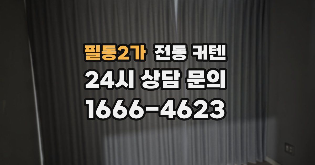 필동2가 전동 커텐