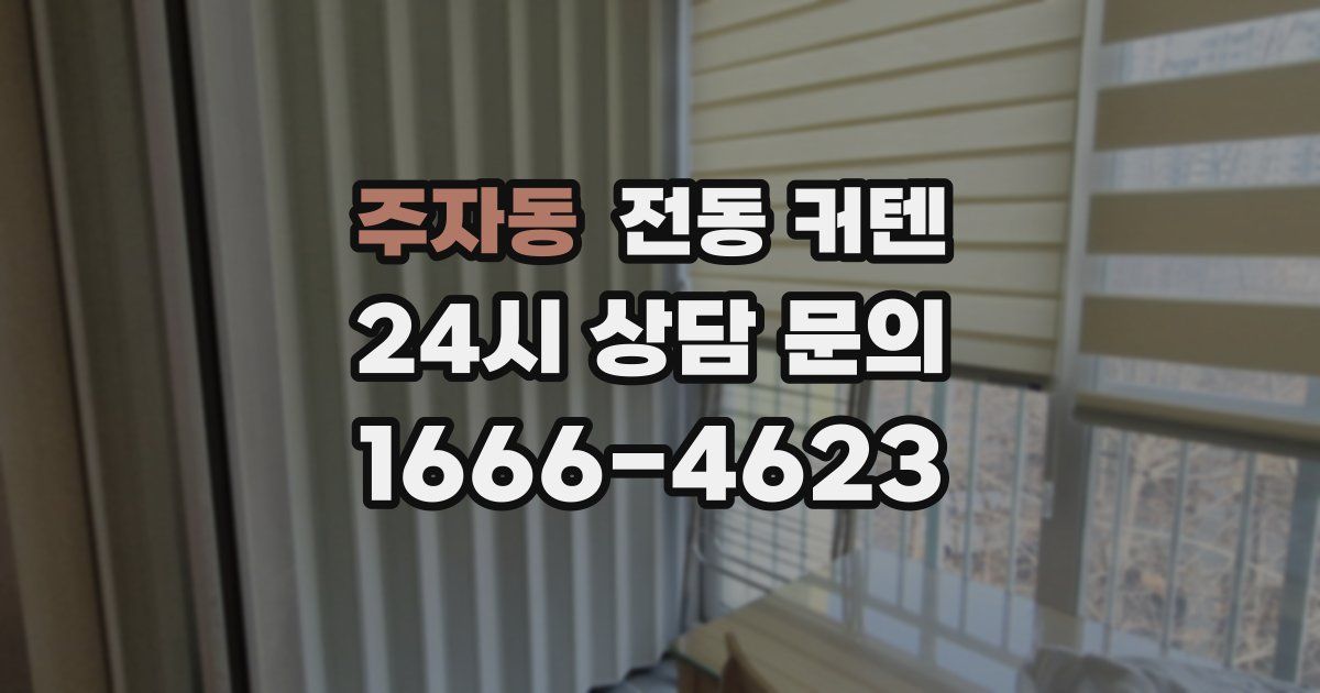 주자동 전동 커텐