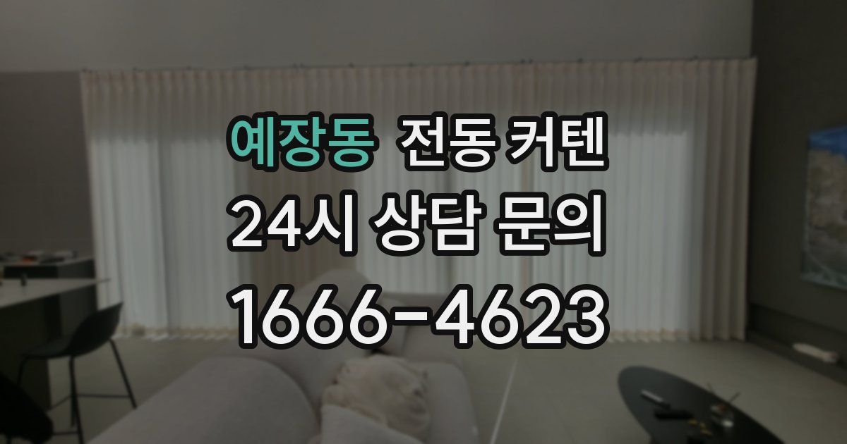 예장동 전동 커텐
