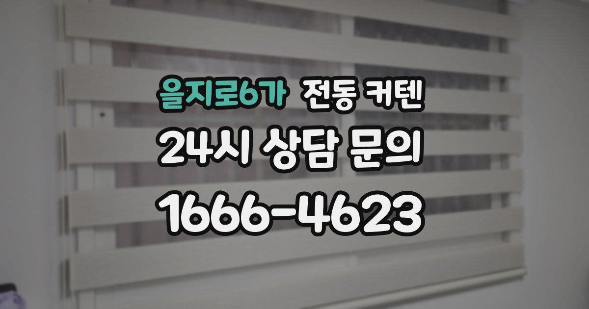 을지로6가 전동 커텐