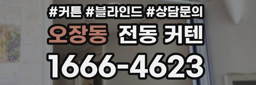 오장동 전동 커텐
