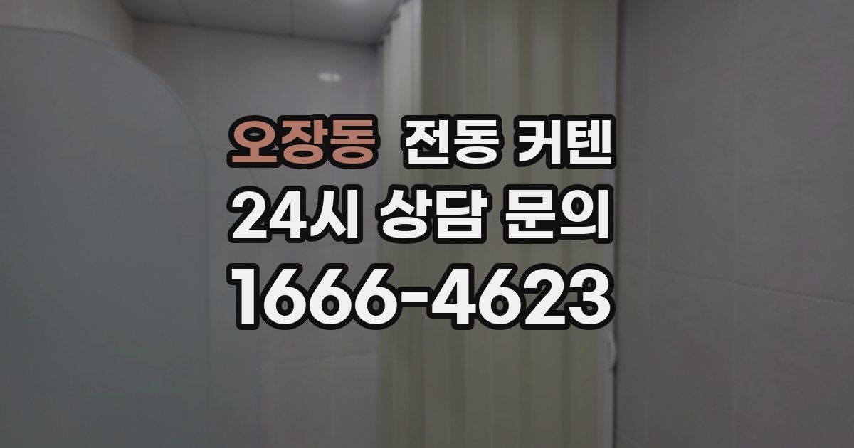 오장동 전동 커텐
