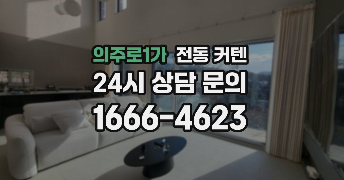 의주로1가 전동 커텐