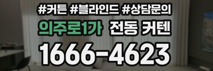 의주로1가 전동 커텐