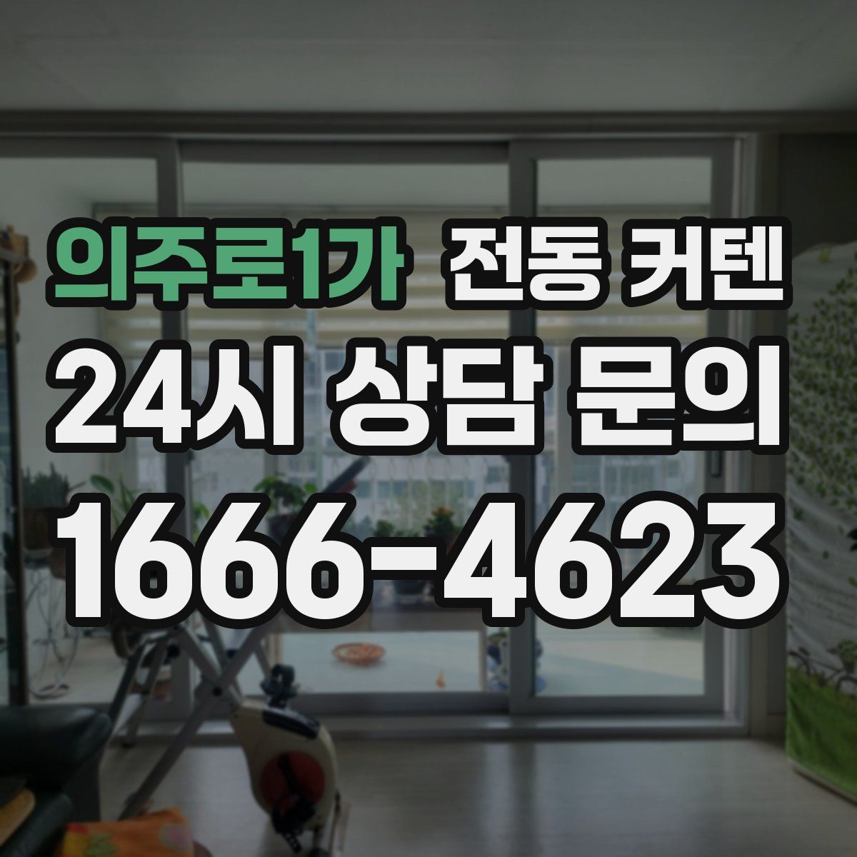 의주로1가 전동 커텐