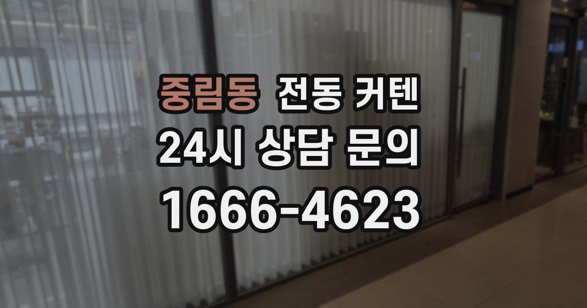 중림동 전동 커텐