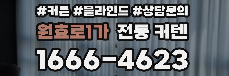 원효로1가 전동 커텐