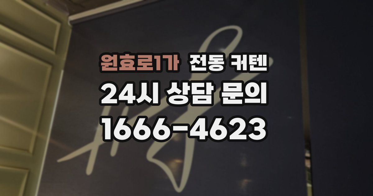 원효로1가 전동 커텐