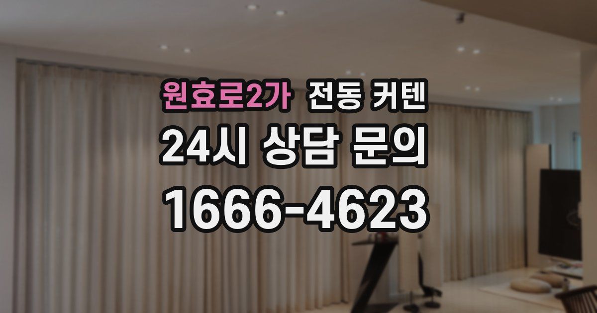원효로2가 전동 커텐
