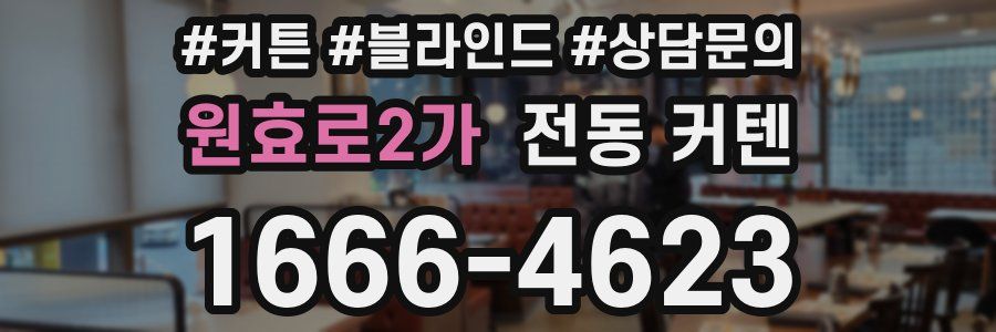 원효로2가 전동 커텐