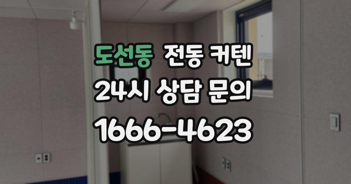 도선동 전동 커텐