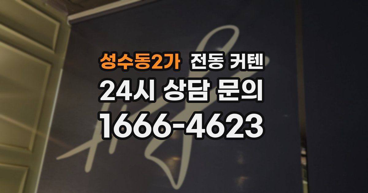 성수동2가 전동 커텐