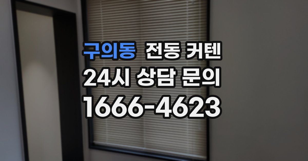 구의동 전동 커텐