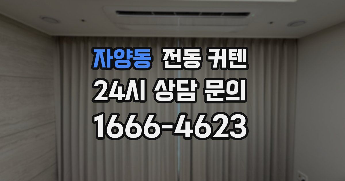자양동 전동 커텐